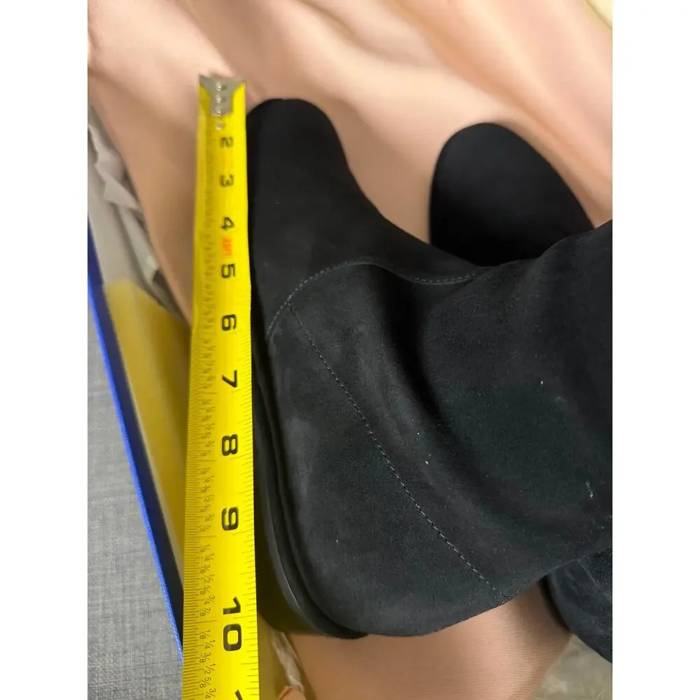 New Stuart Weitzman Lowland Black Suede Over The Knee Boots Size 9.5 Womens $950
